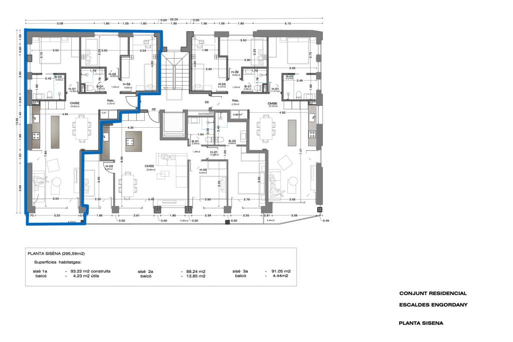 Ático en venta en Escaldes Engordany, 3 habitaciones, 93 metros
